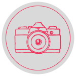 Camera Icon with Transparent Background